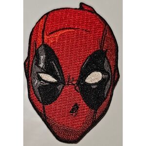 Deadpool Face Embroidered Patch Superhero Marvel Comics Cosplay Costume Applique